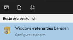Zoekresultaat van Windows-referenties beheren in het Start Menu