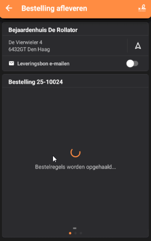Artikelen controleren en afvinken bij het afleveren van een bestelling