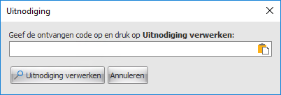 Uitnodiging verwerken